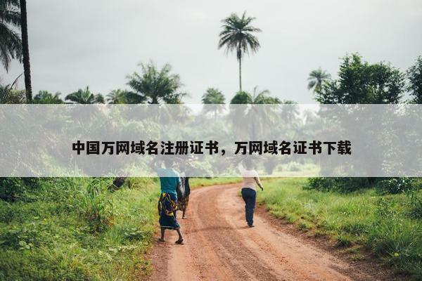 中国万网域名注册证书，万网域名证书下载