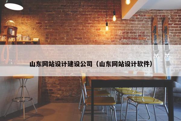 山东网站设计建设公司（山东网站设计软件）