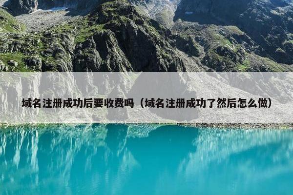 域名注册成功后要收费吗（域名注册成功了然后怎么做）