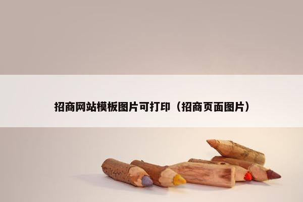 招商网站模板图片可打印（招商页面图片）