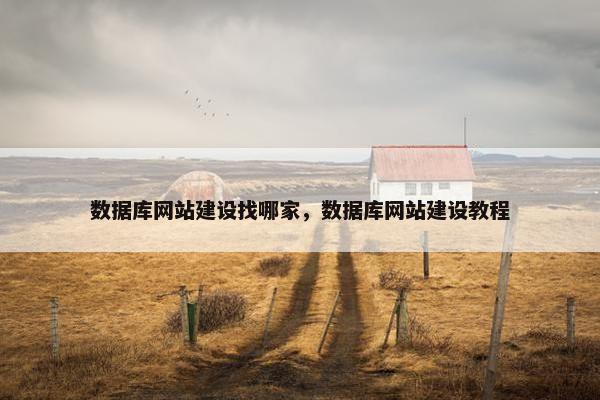 数据库网站建设找哪家，数据库网站建设教程