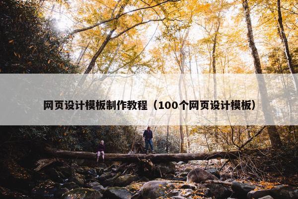 网页设计模板制作教程（100个网页设计模板）
