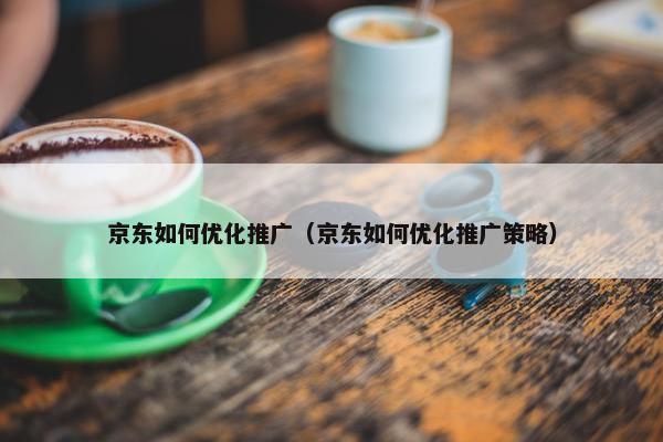 京东如何优化推广（京东如何优化推广策略）