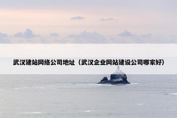 武汉建站网络公司地址（武汉企业网站建设公司哪家好）