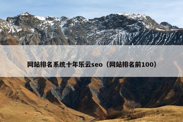 网站排名系统十年乐云seo（网站排名前100）