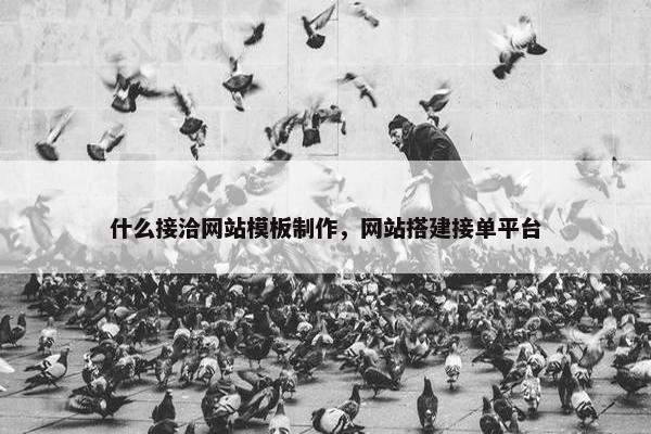 什么接洽网站模板制作，网站搭建接单平台