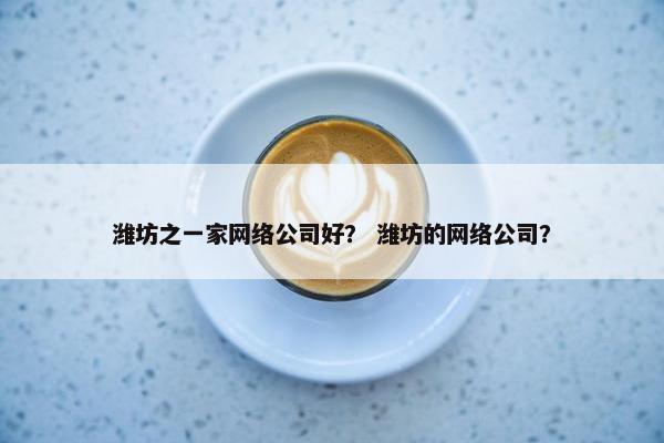 潍坊之一家网络公司好？ 潍坊的网络公司？