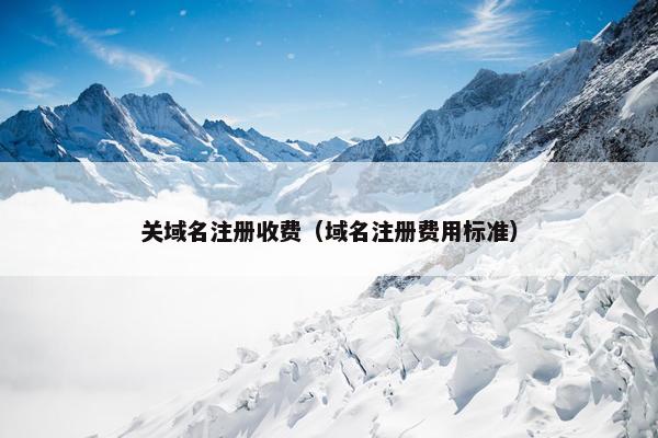 关域名注册收费（域名注册费用标准）