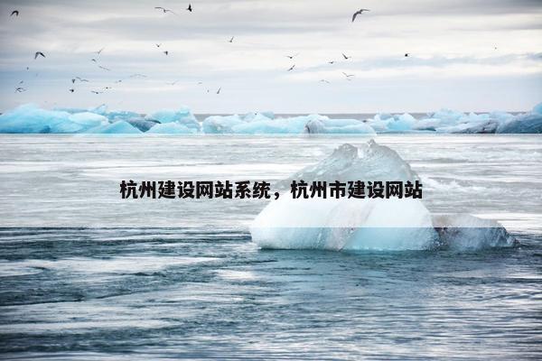 杭州建设网站系统，杭州市建设网站