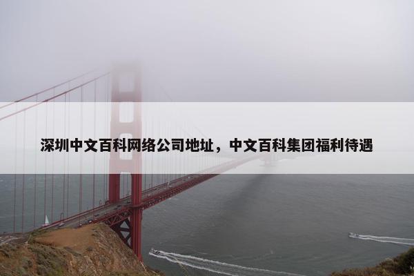 深圳中文百科网络公司地址，中文百科集团福利待遇