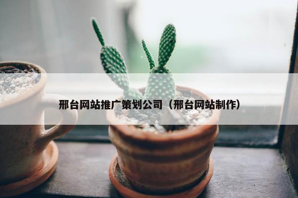 邢台网站推广策划公司（邢台网站制作）