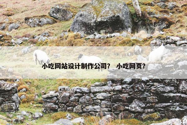 小吃网站设计制作公司？ 小吃网页？