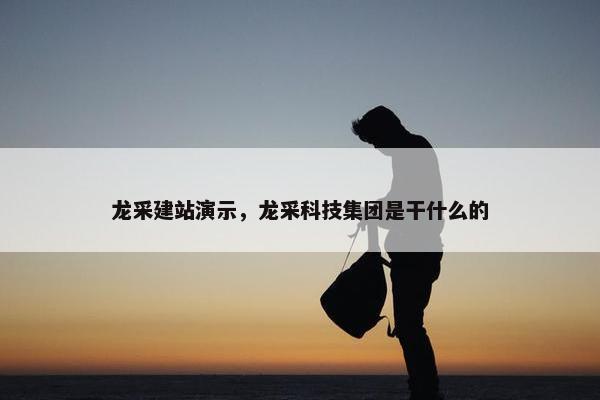 龙采建站演示，龙采科技集团是干什么的