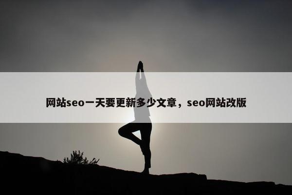 网站seo一天要更新多少文章，seo网站改版