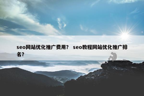 seo网站优化推广费用？ seo教程网站优化推广排名？