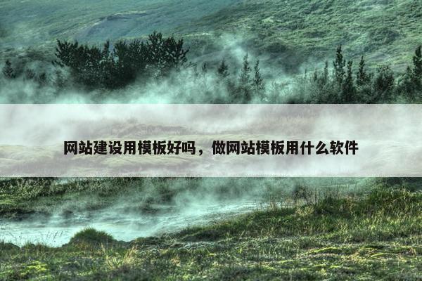 网站建设用模板好吗，做网站模板用什么软件