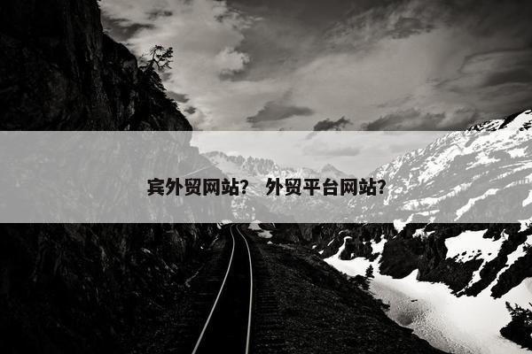 宾外贸网站？ 外贸平台网站？