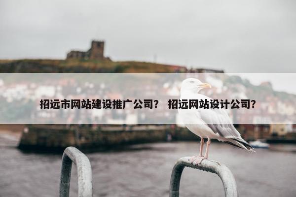 招远市网站建设推广公司？ 招远网站设计公司？