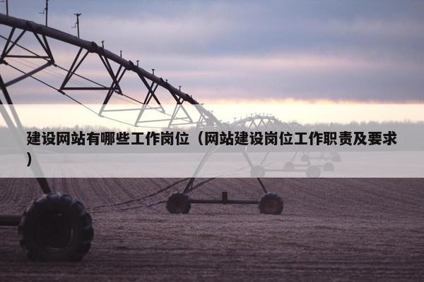 建设网站有哪些工作岗位（网站建设岗位工作职责及要求）