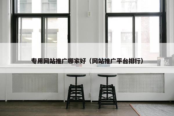 专用网站推广哪家好（网站推广平台排行）