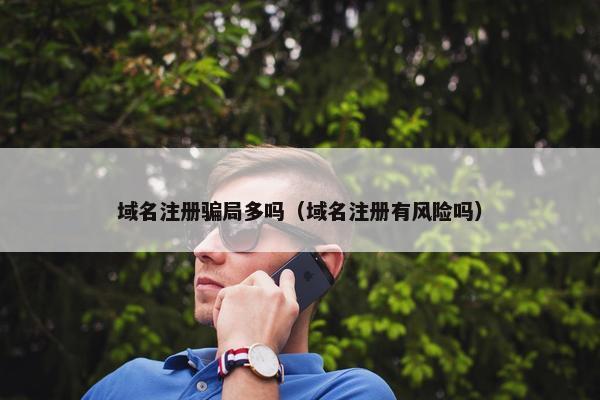 域名注册骗局多吗（域名注册有风险吗）