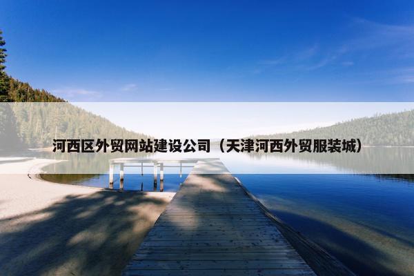 河西区外贸网站建设公司（天津河西外贸服装城）