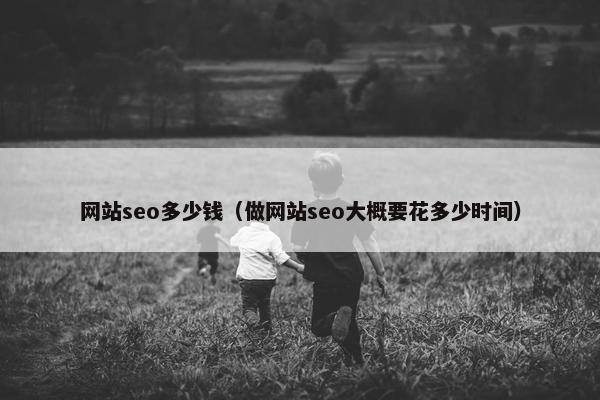 网站seo多少钱（做网站seo大概要花多少时间）