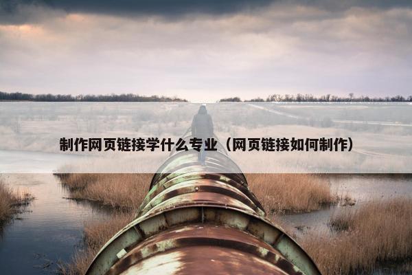 制作网页链接学什么专业（网页链接如何制作）