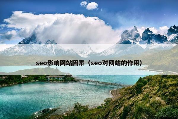 seo影响网站因素（seo对网站的作用）