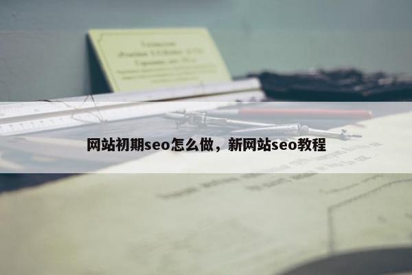 网站初期seo怎么做，新网站seo教程