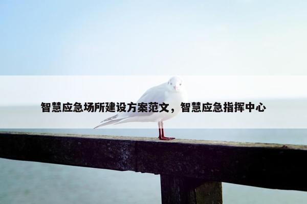 智慧应急场所建设方案范文，智慧应急指挥中心