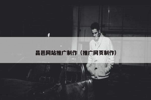 昌邑网站推广制作（推广网页制作）