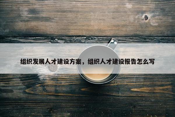 组织发展人才建设方案，组织人才建设报告怎么写