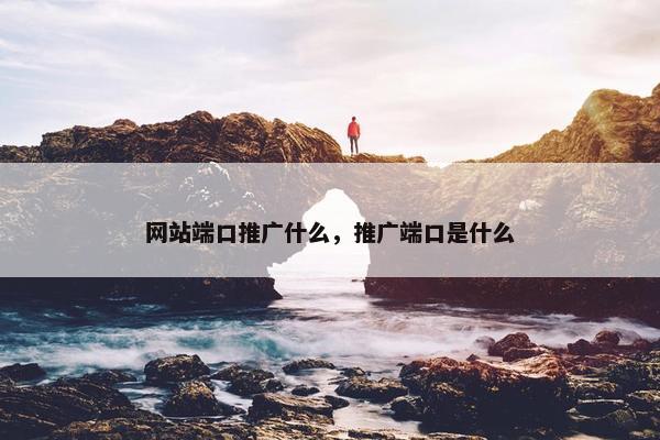 网站端口推广什么，推广端口是什么