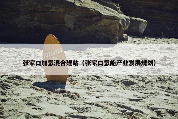 张家口加氢混合建站（张家口氢能产业发展规划）