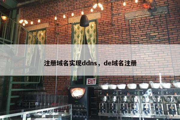 注册域名实现ddns，de域名注册
