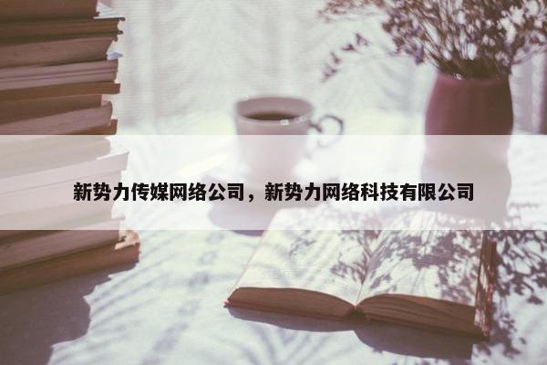新势力传媒网络公司，新势力网络科技有限公司