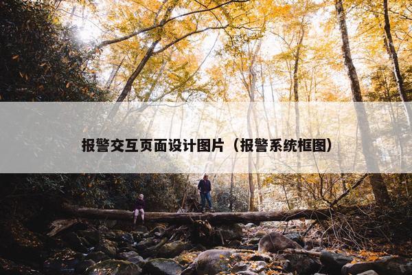 报警交互页面设计图片（报警系统框图）