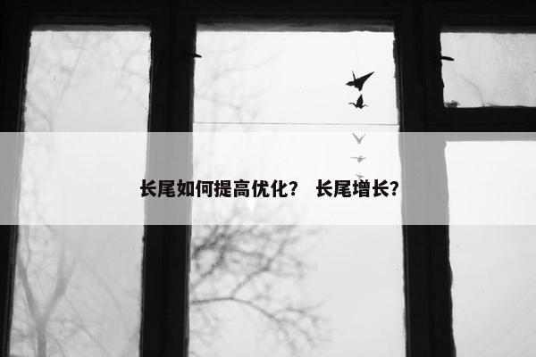 长尾如何提高优化？ 长尾增长？