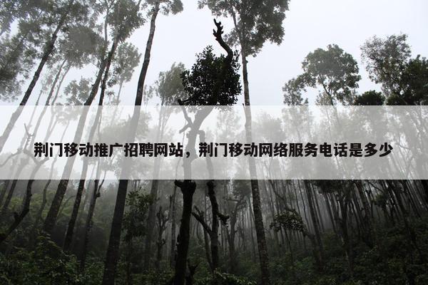 荆门移动推广招聘网站，荆门移动网络服务电话是多少