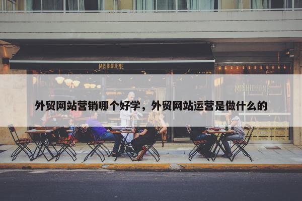 外贸网站营销哪个好学，外贸网站运营是做什么的