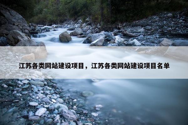 江苏各类网站建设项目，江苏各类网站建设项目名单