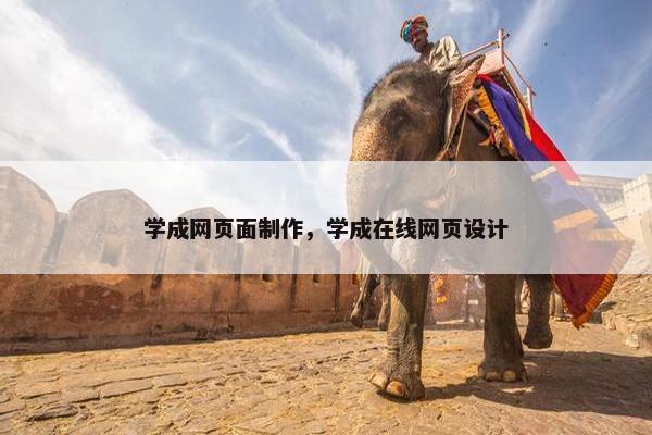 学成网页面制作，学成在线网页设计