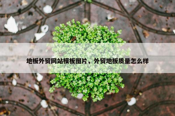 地板外贸网站模板图片，外贸地板质量怎么样