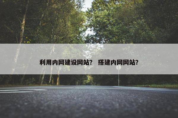 利用内网建设网站？ 搭建内网网站？