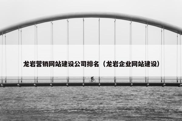 龙岩营销网站建设公司排名（龙岩企业网站建设）