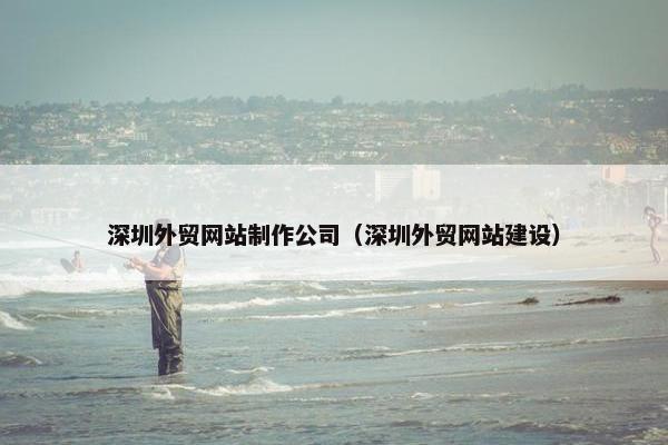 深圳外贸网站制作公司（深圳外贸网站建设）