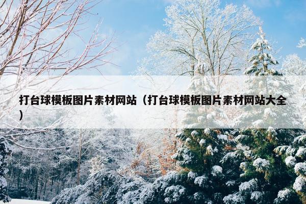 打台球模板图片素材网站（打台球模板图片素材网站大全）