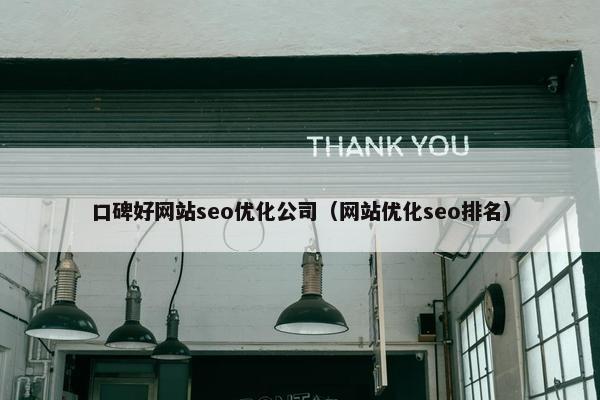 口碑好网站seo优化公司（网站优化seo排名）