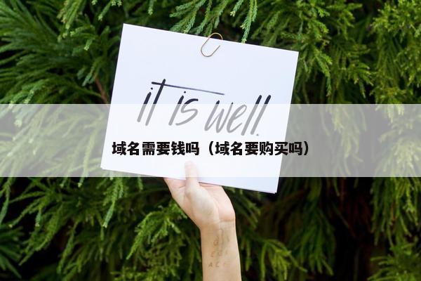 域名需要钱吗（域名要购买吗）